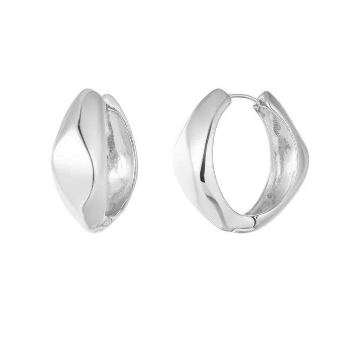 FRENCH RIVIERA | Imogen -thick silver-colored surgical steel rings