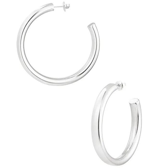 FRENCH RIVIERA | Romy -smooth silver-colored surgical steel rings