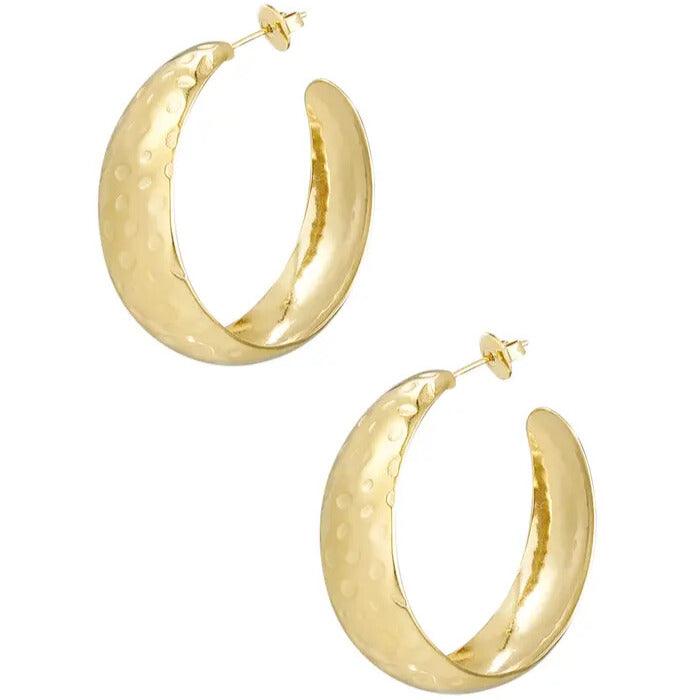 FRENCH RIVIERA | Selene wide surgical steel rings (gold)