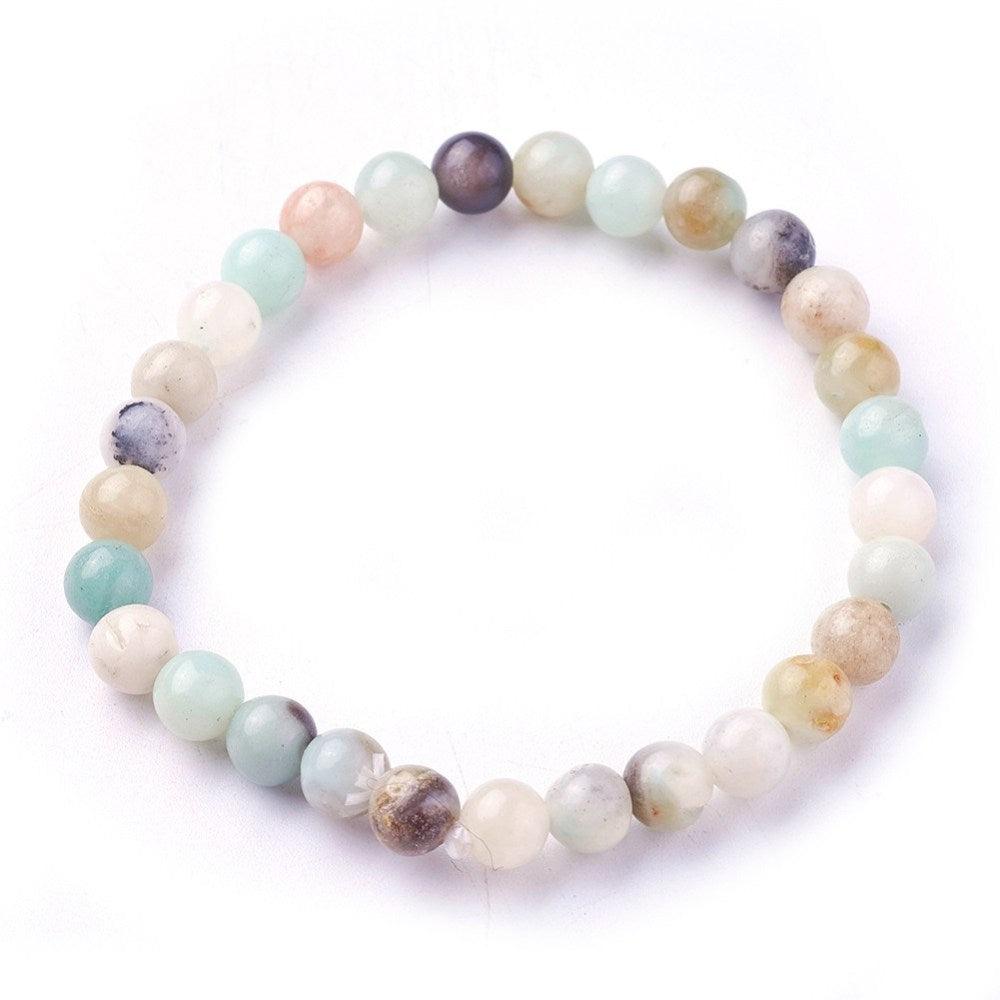 FRENCH RIVIERA | Aria natural stone bracelet flower amazonite