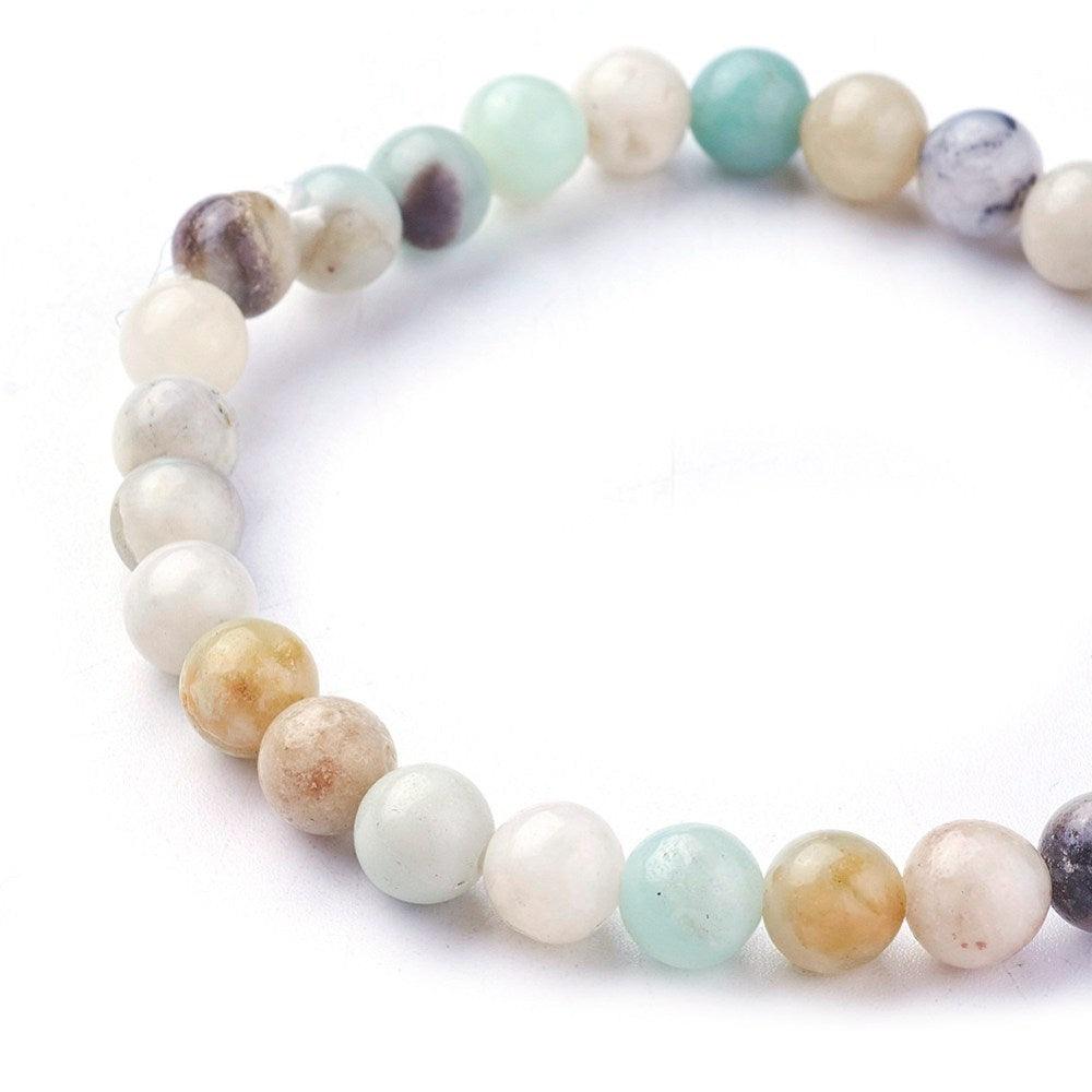 FRENCH RIVIERA | Aria natural stone bracelet flower amazonite