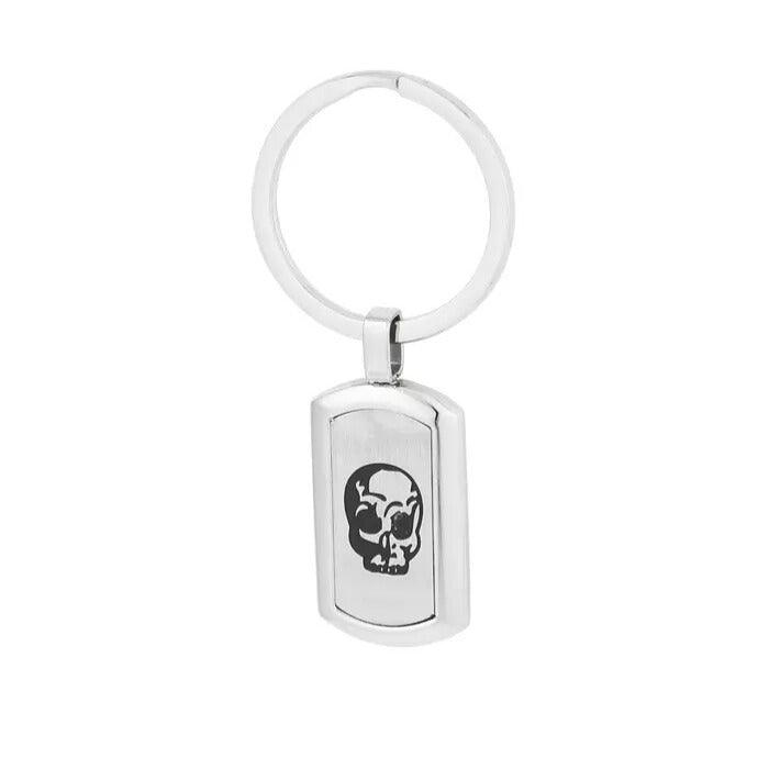 Deadlock Key - steel key ring with skull decoration