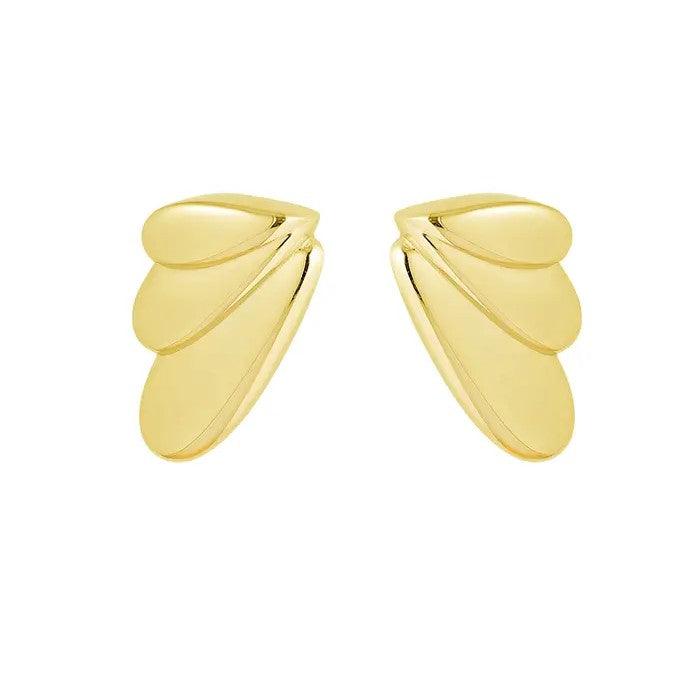 FRENCH RIVIERA | Gloria -modern surgical steel earrings (gold)