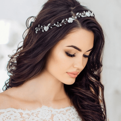 ATHENA BRIDAL | Louise Styling Hair Garland (Silver)