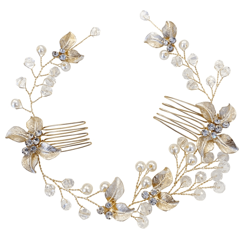 ATHENA BRIDAL | Odile Vine Hair Clip (Gold)