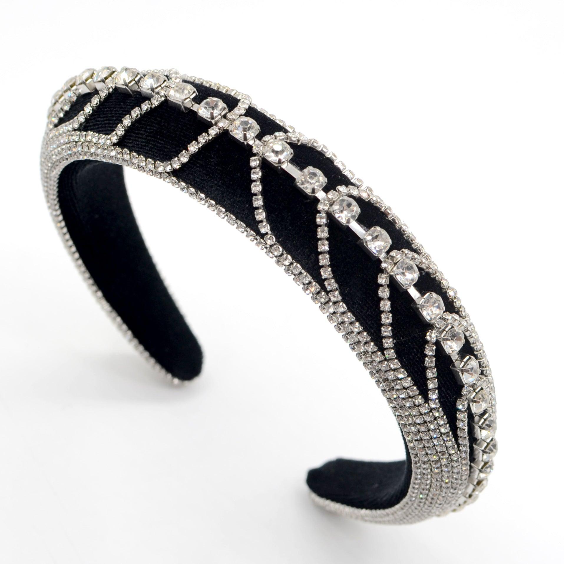 SUGAR SUGAR®, Amazing Tiziana -black decorative headband (silver)