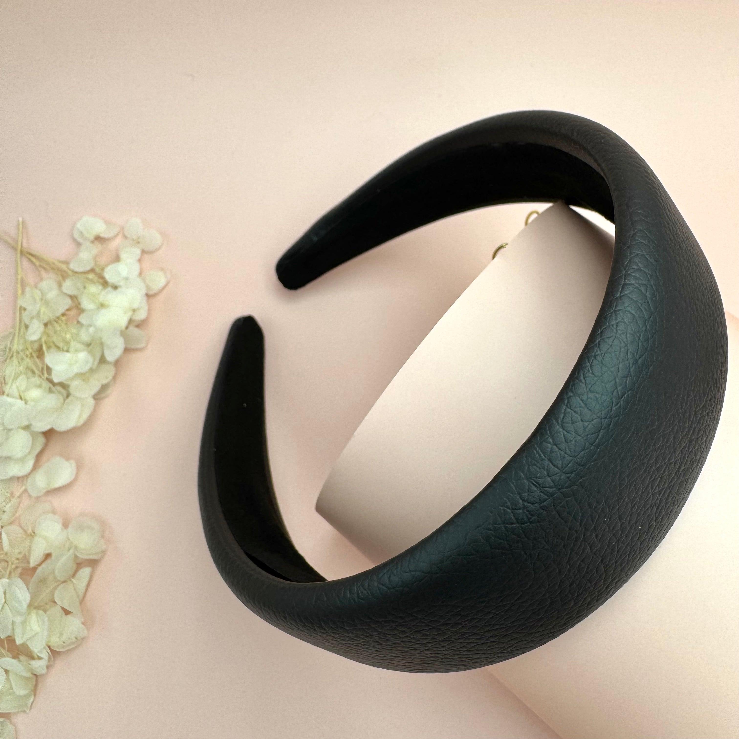 SUGAR SUGAR®, Rowan -black faux leather headband