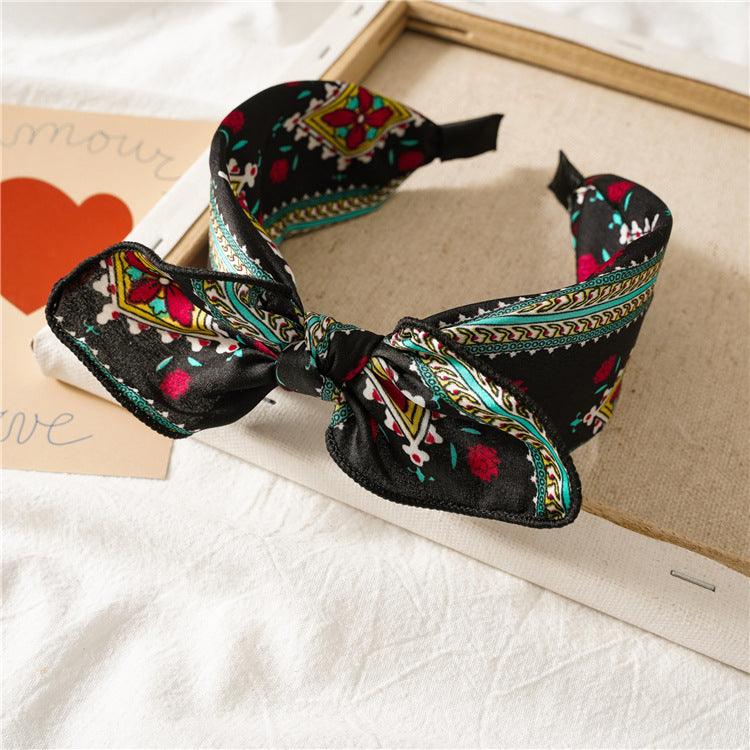 SUGAR SUGAR®, Sally -black comfy bow headband