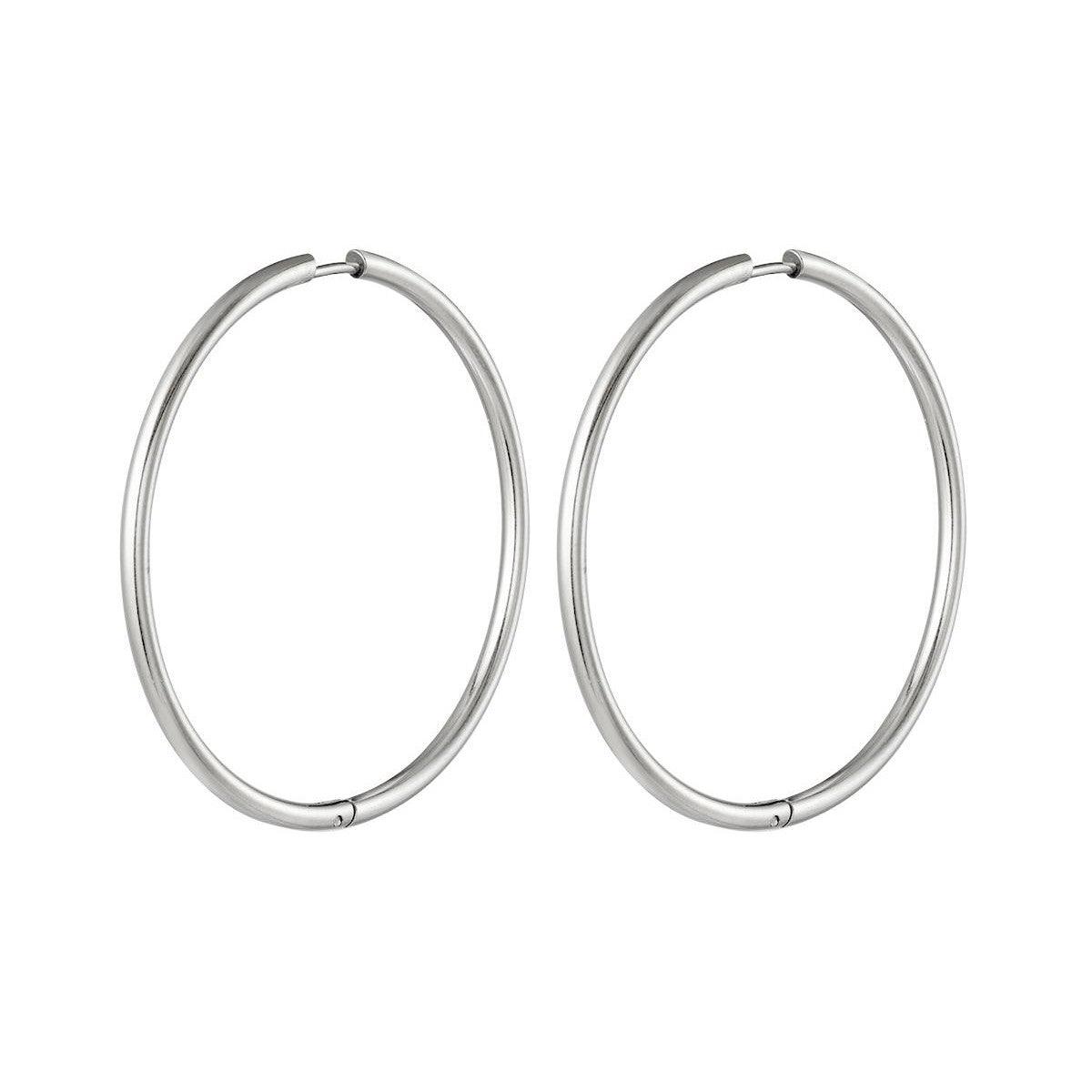 FRENCH RIVIERA | Kelsey narrow silver-colored surgical steel rings