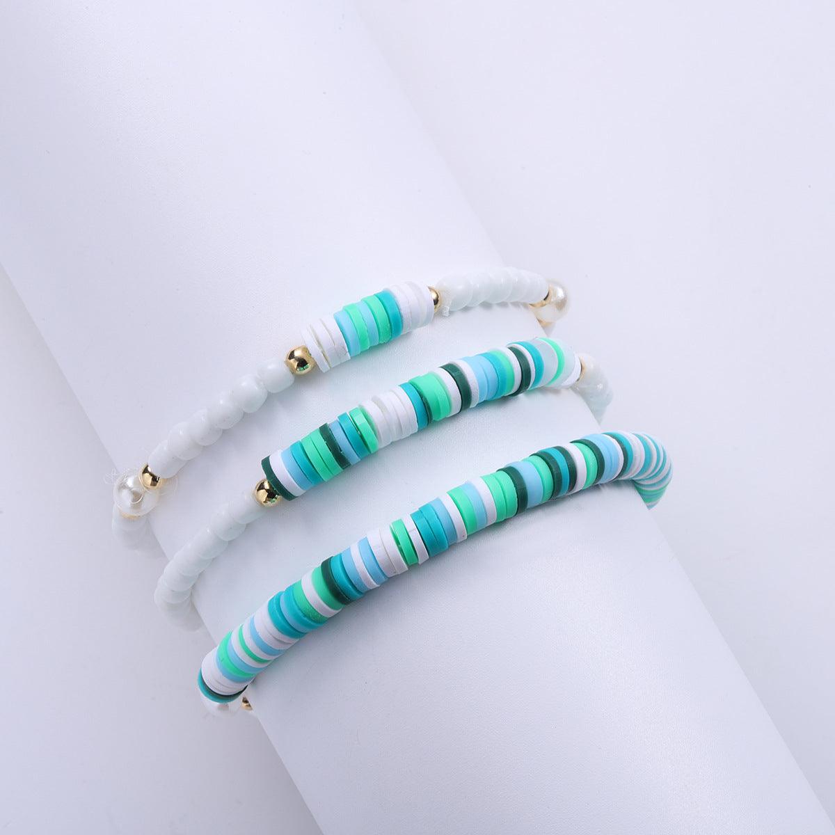 FRENCH RIVIERA | Sweeter Days - set of three turquoise bracelets