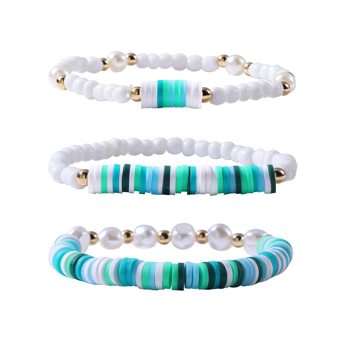 FRENCH RIVIERA | Sweeter Days - set of three turquoise bracelets