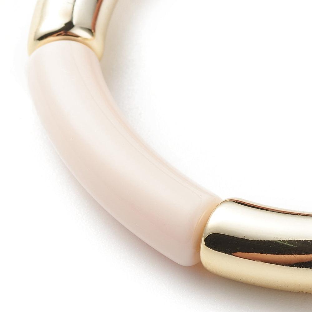 FRENCH RIVIERA | Serenity peach bracelet with gold details