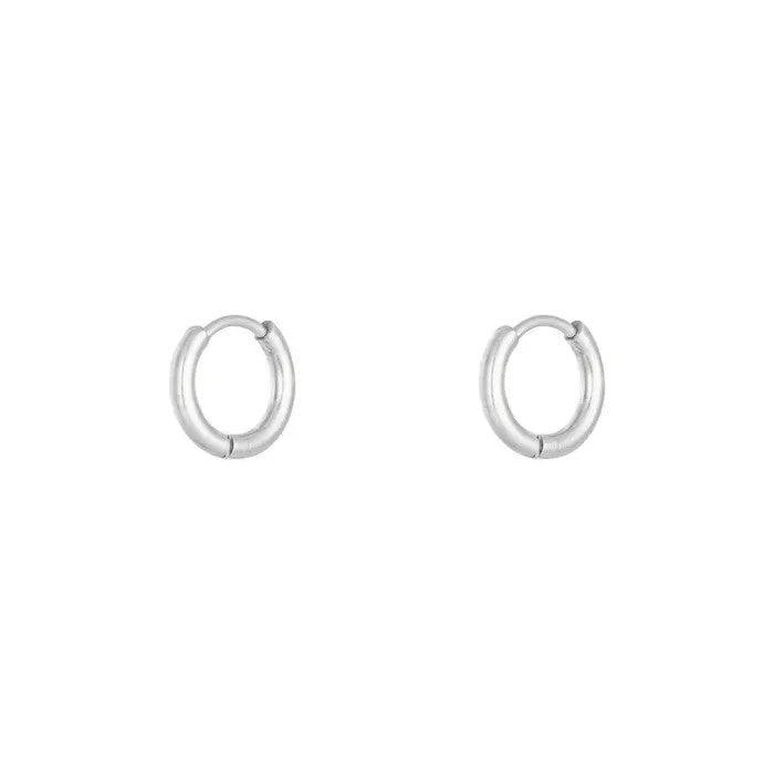 FRENCH RIVIERA | Mini Fay small silver-colored surgical steel rings