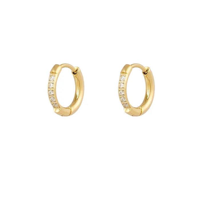 FRENCH RIVIERA | Bianca Mini - sparkling surgical steel rings (gold)