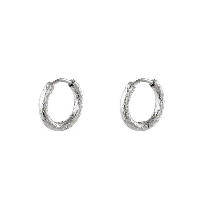 FRENCH RIVIERA | Cassie small silver-colored surgical steel rings