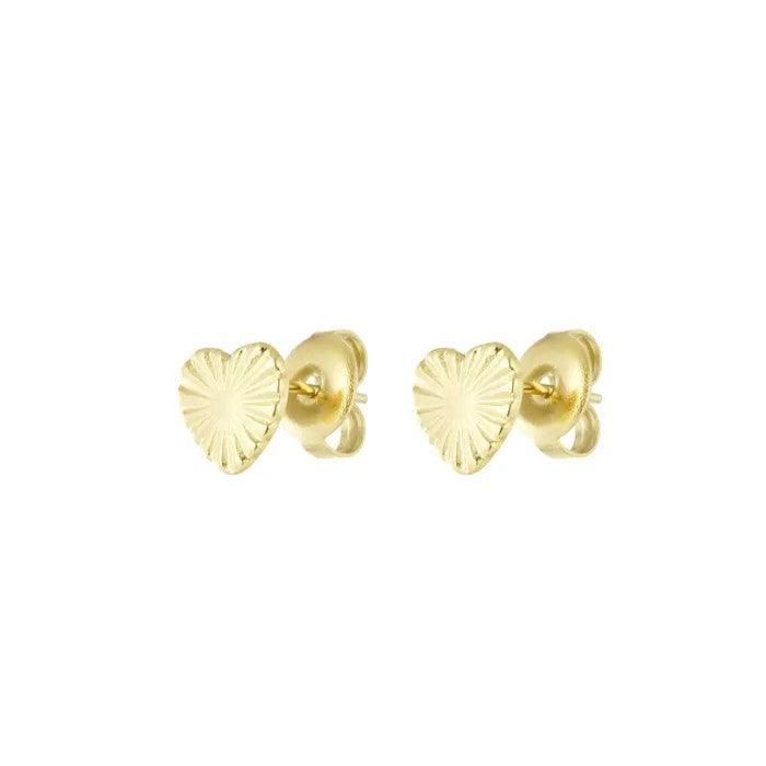 FRENCH RIVIERA | Love Mini - surgical steel small heart studs