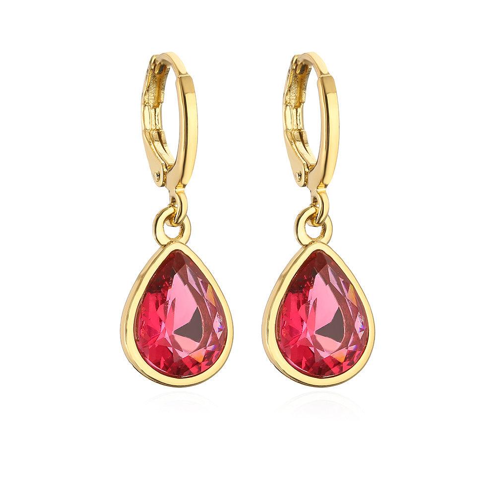 FRENCH RIVIERA | Ophelia Earrings - red drop earrings