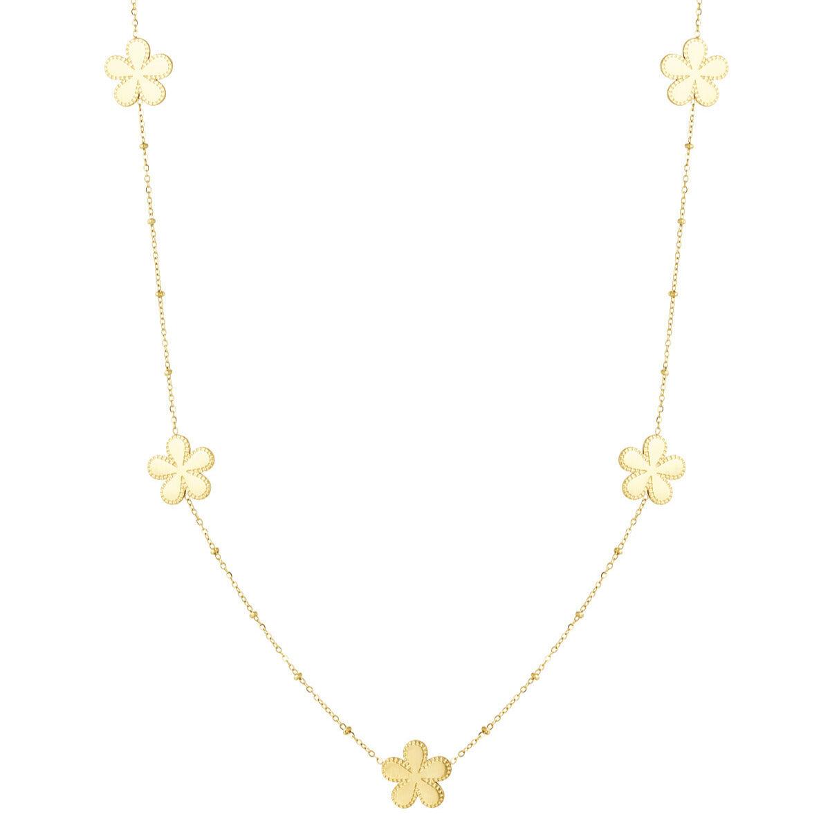 FRENCH RIVIERA | Hailey surgical steel flower necklace