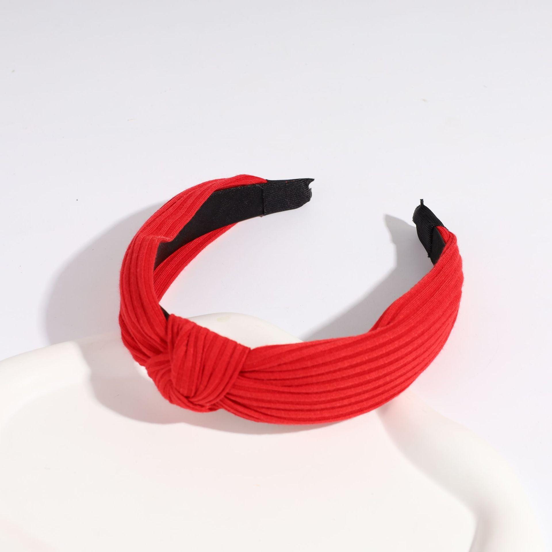 SUGAR SUGAR®, Stella red ribbed headband