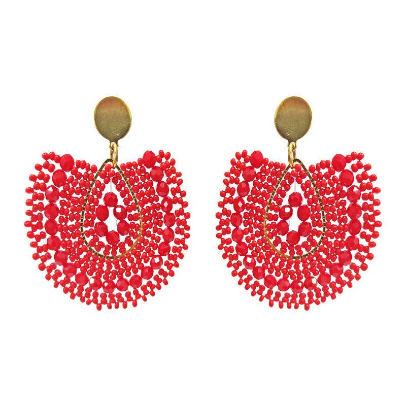 FRENCH RIVIERA | Gaby red surgical steel earrings