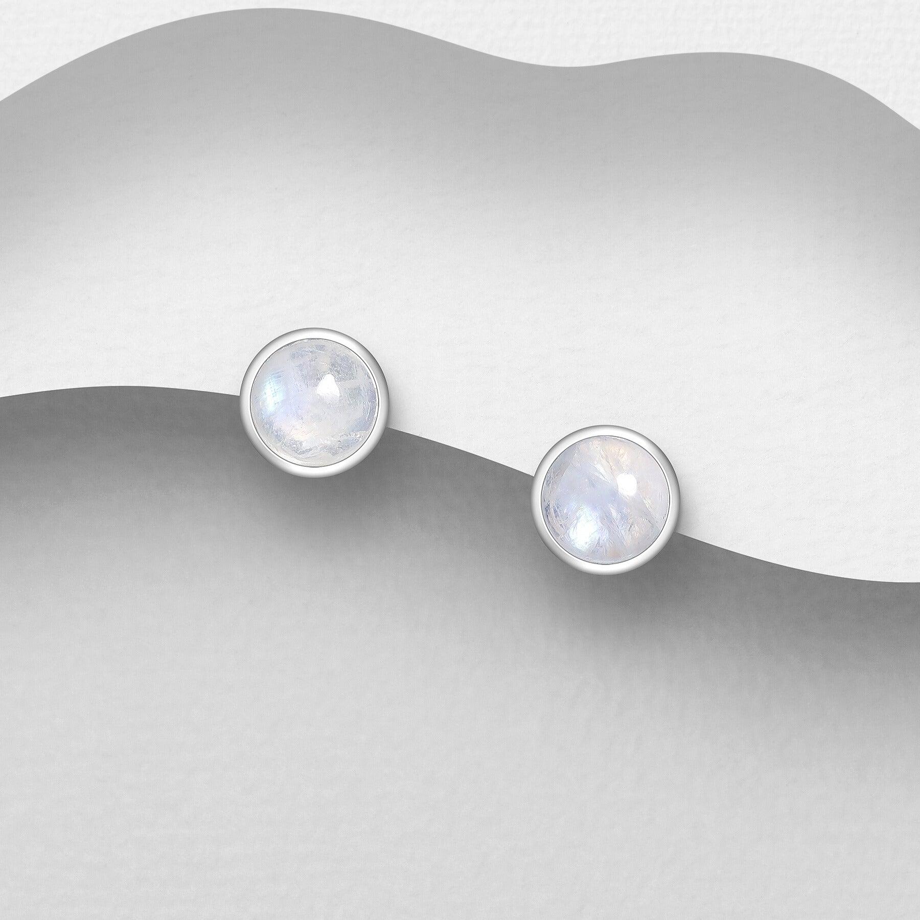 PREMIUM COLLECTION | Luna silver moonstone buttons