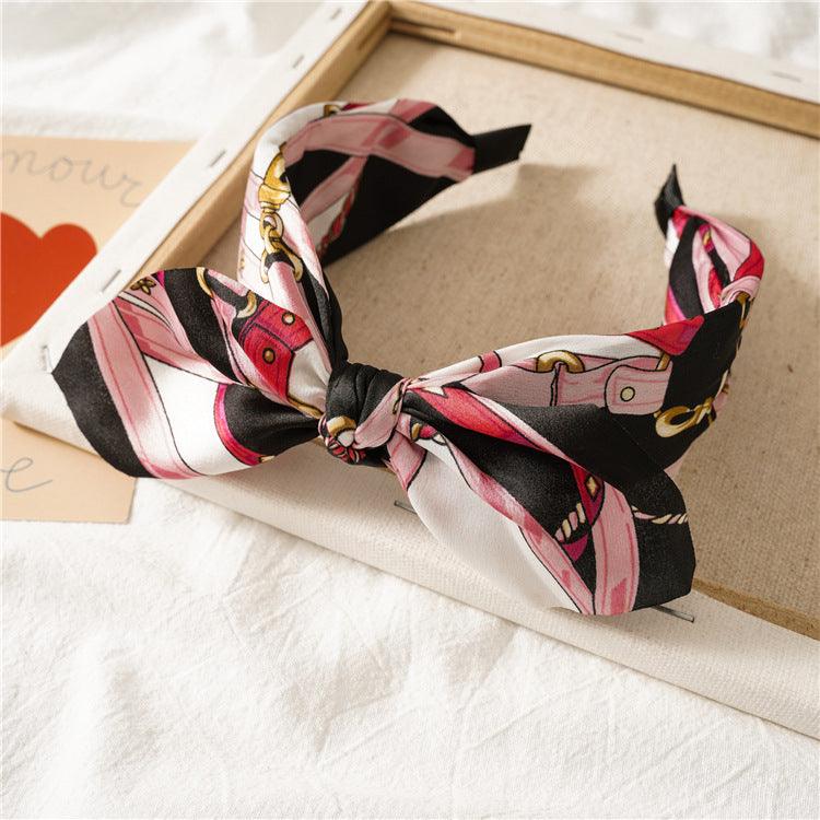 SUGAR SUGAR®, Vera pink patterned comfy bow headband