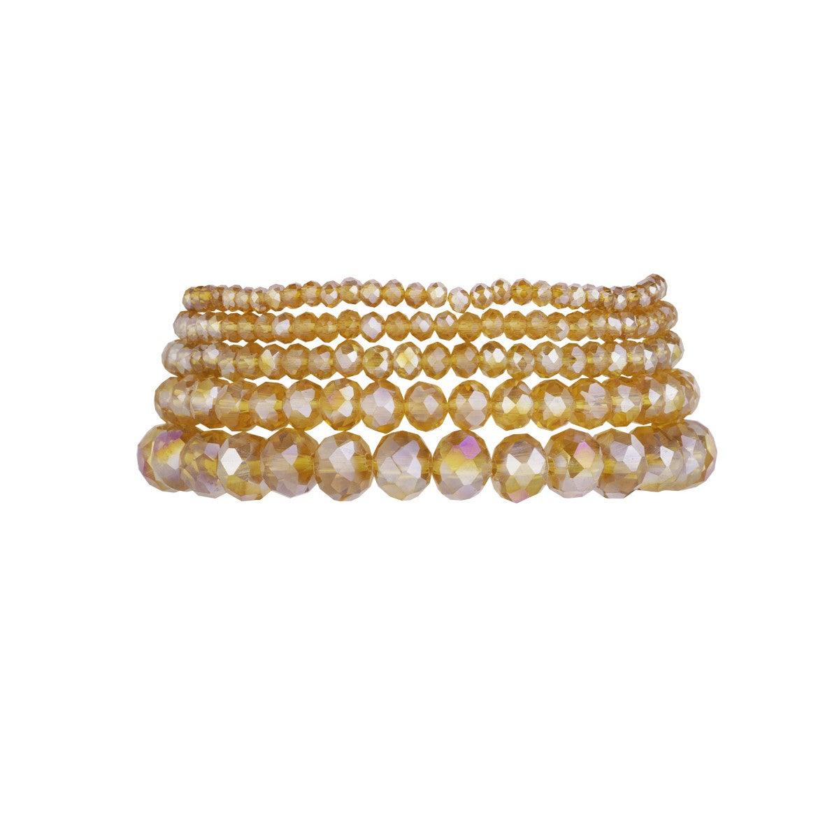 FRENCH RIVIERA | Leona Sparkling Gold-Tone Bracelet Set