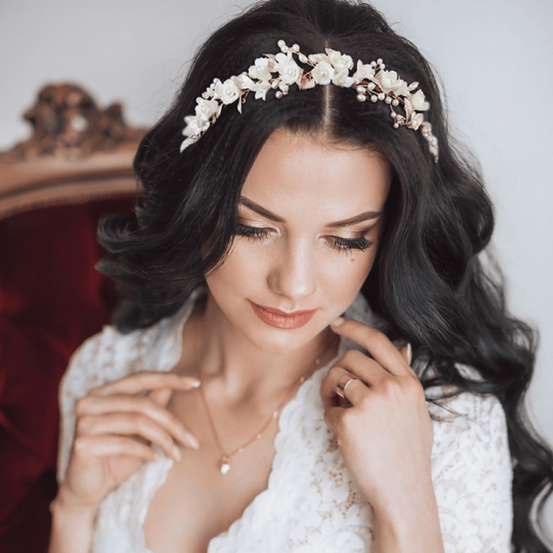 ATHENA BRIDAL, Eleanore rose gold bridal headband