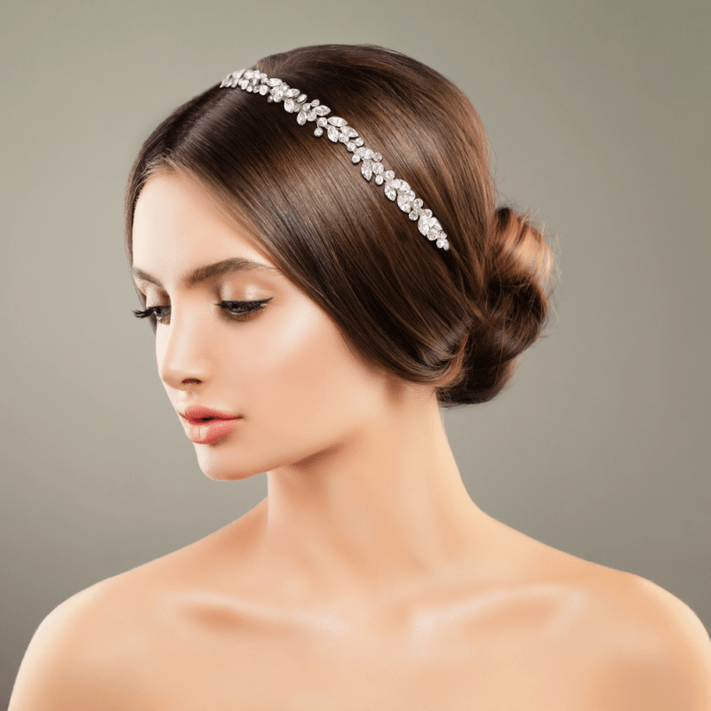 ATHENA BRIDAL, Marguerite rose gold bridal headband