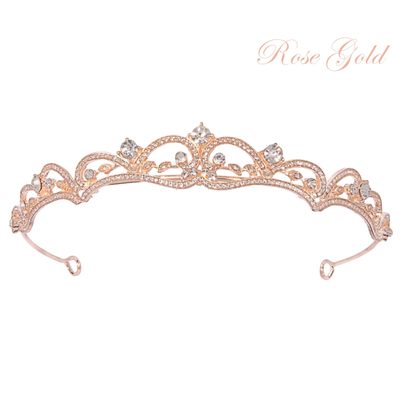 ATHENA BRIDAL, Sabine rose gold tiara