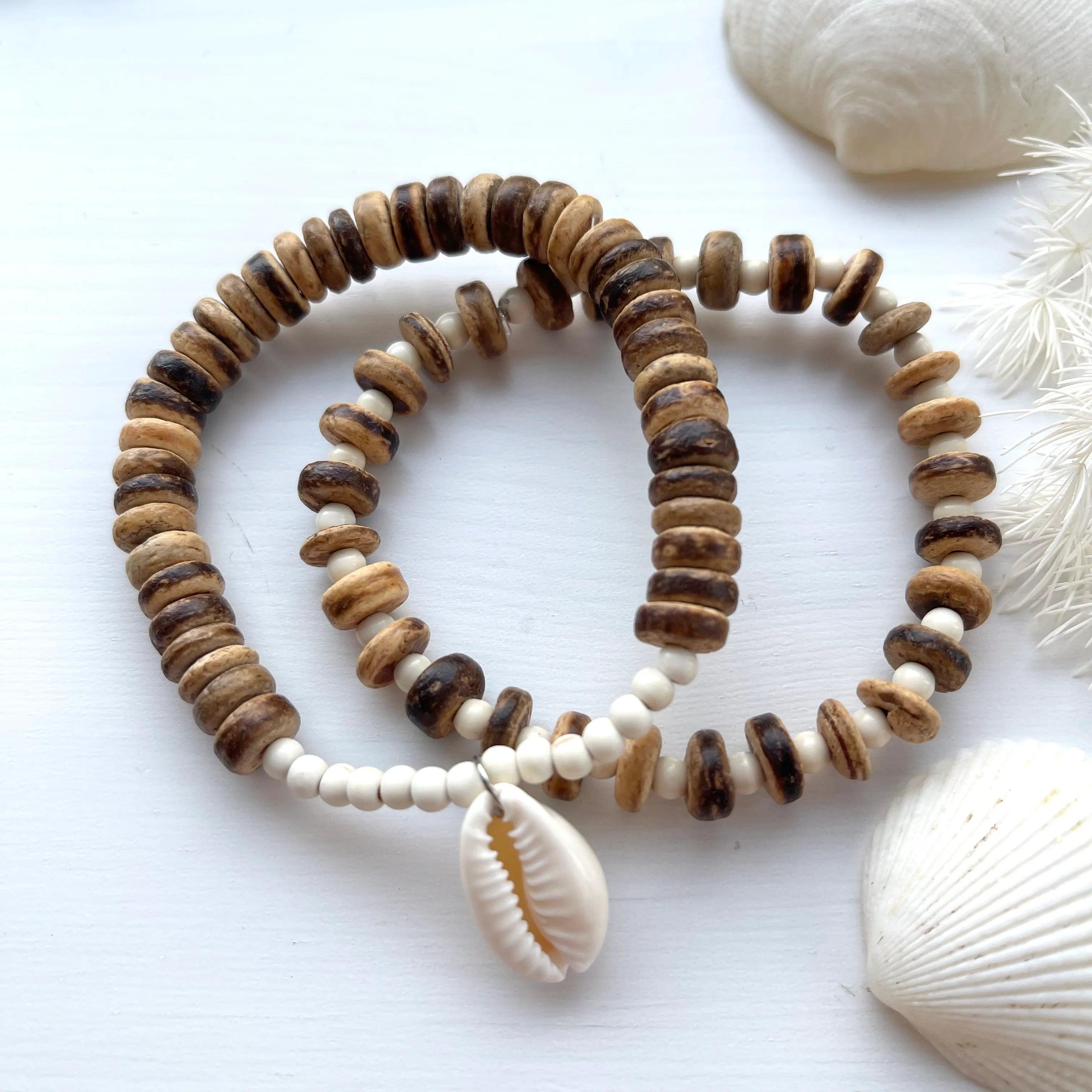 FRENCH RIVIERA | Sunny Days bracelet set with shell