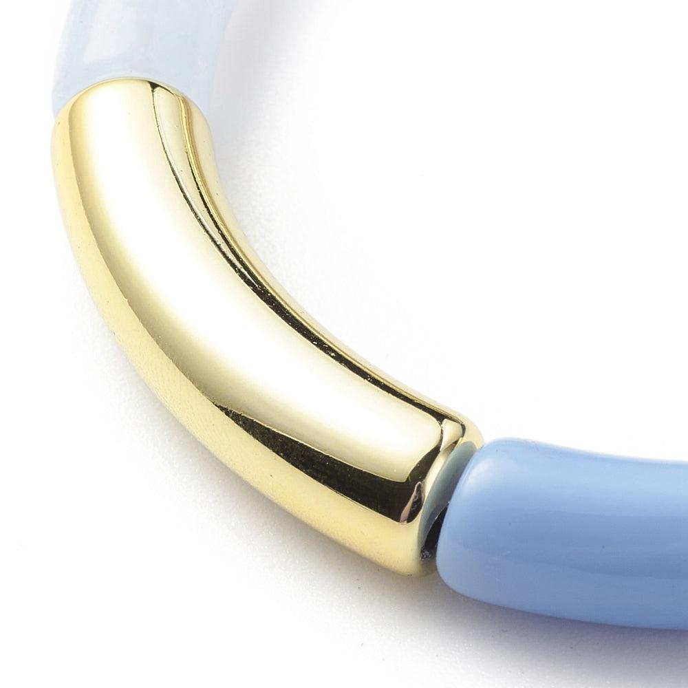 FRENCH RIVIERA | Serenity blue bracelet with gold details