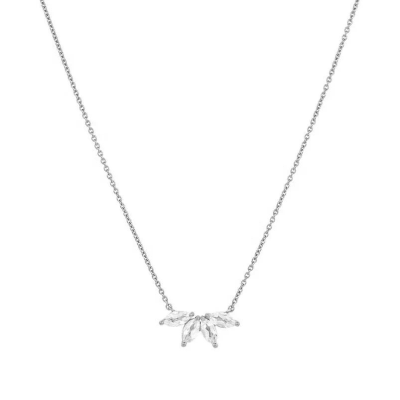 ATHENA BRIDAL | Jeanne silver-plated crystal necklace