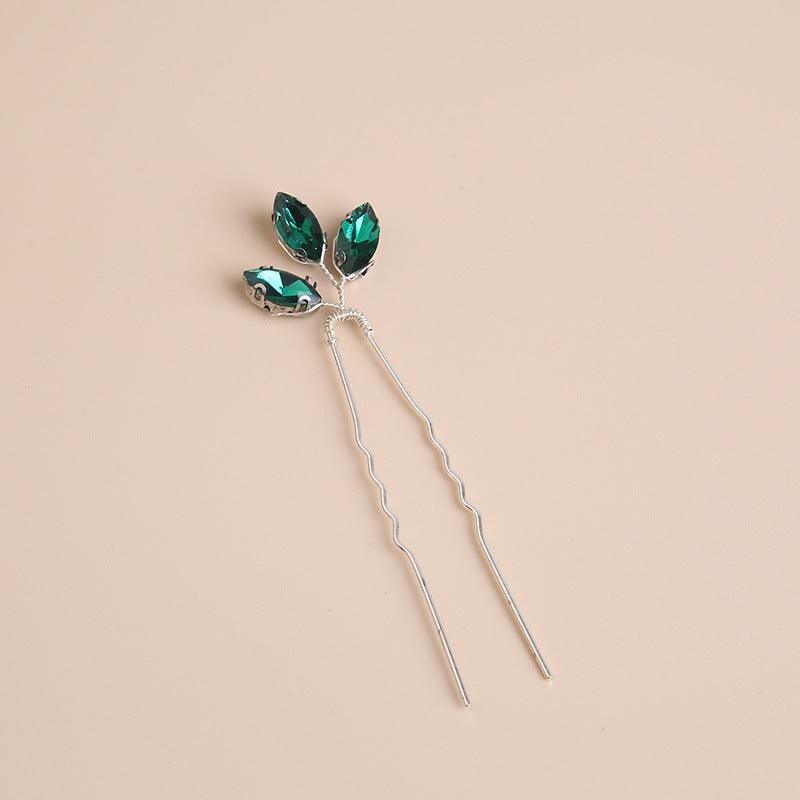 ROMANCE | Josephine - small emerald green hair ornament