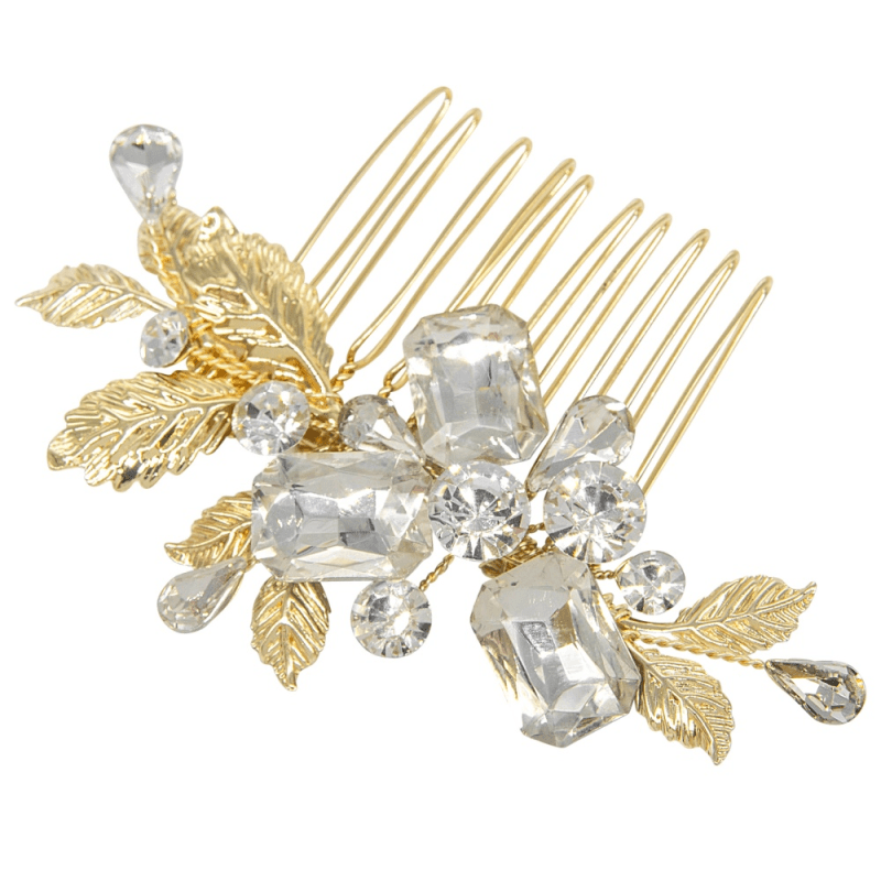 ATHENA BRIDAL | Marion crystal hair ornament (gold)