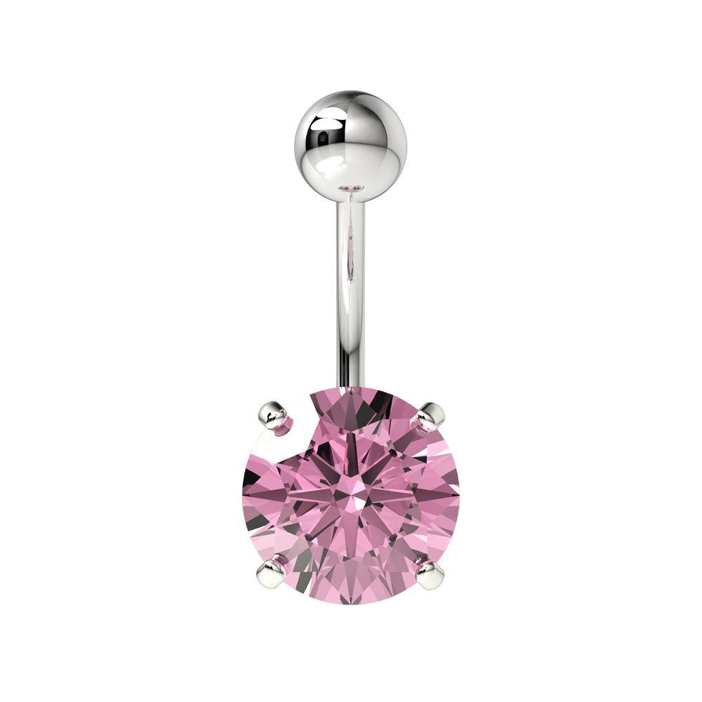 Titanium navel ring, Ellie pink navel ring