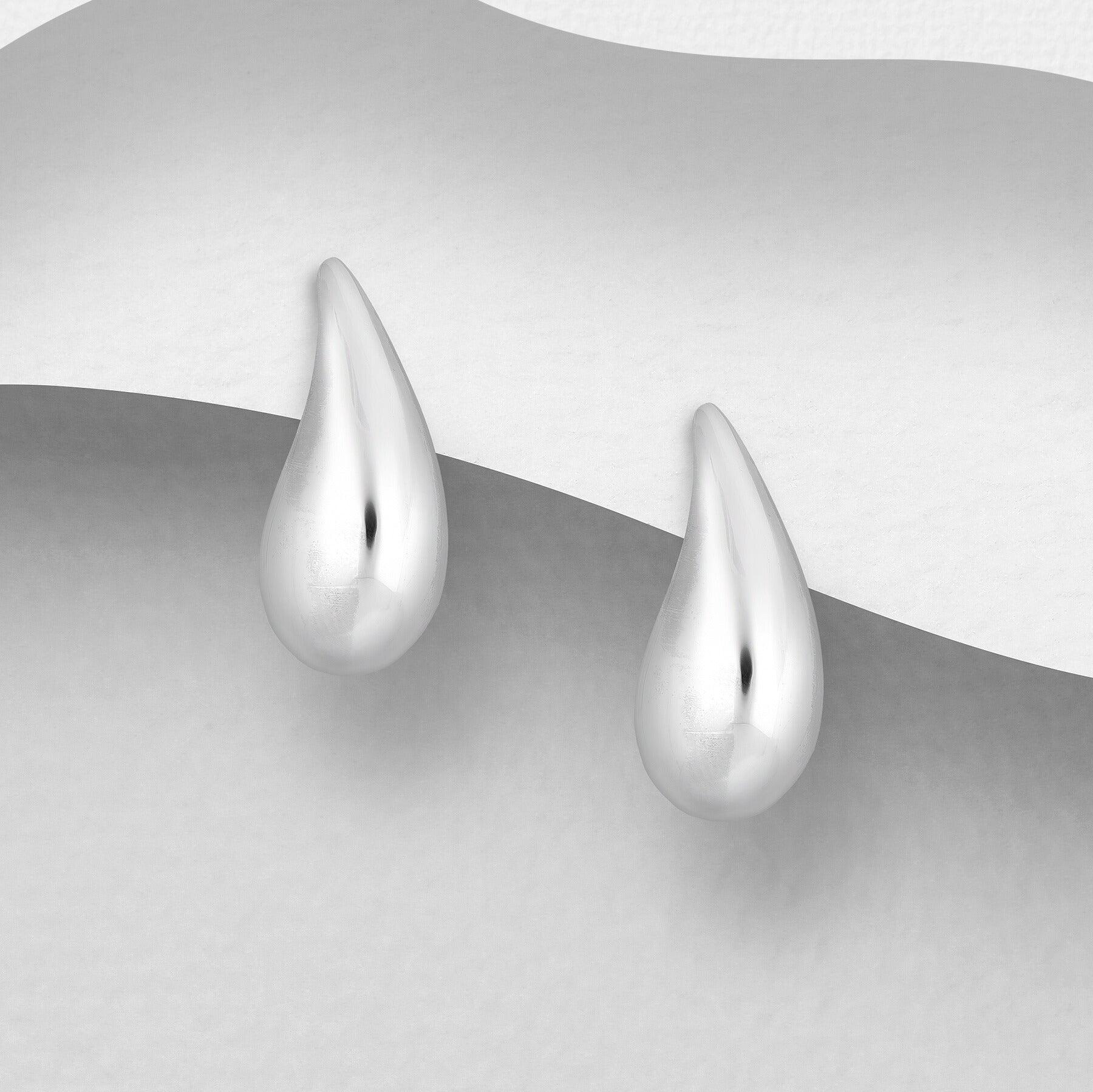 PREMIUM COLLECTION | Nellie teardrop silver buttons 