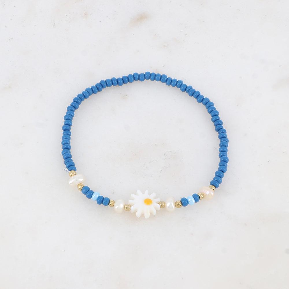 BOHM PARIS | Bracelet Belle -blue flower bracelet