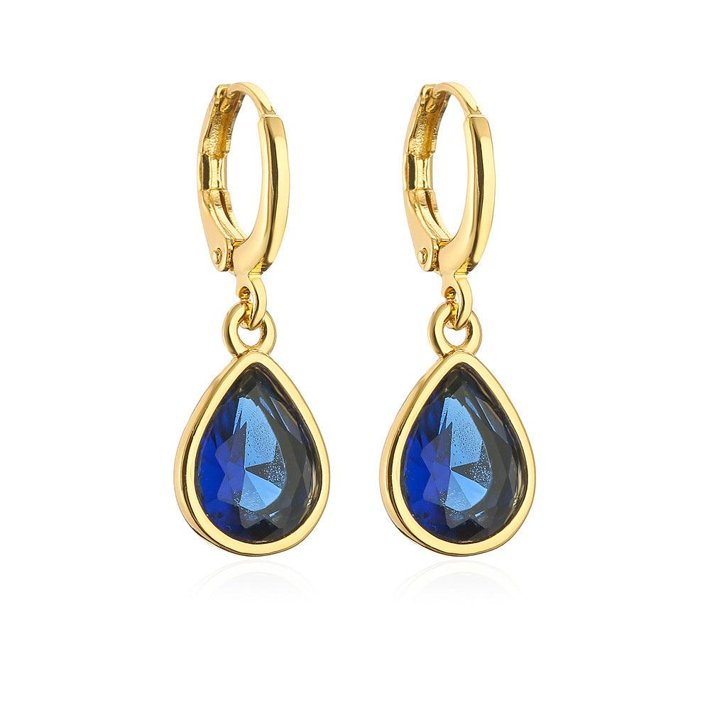 FRENCH RIVIERA | Ophelia Earrings - blue drop earrings