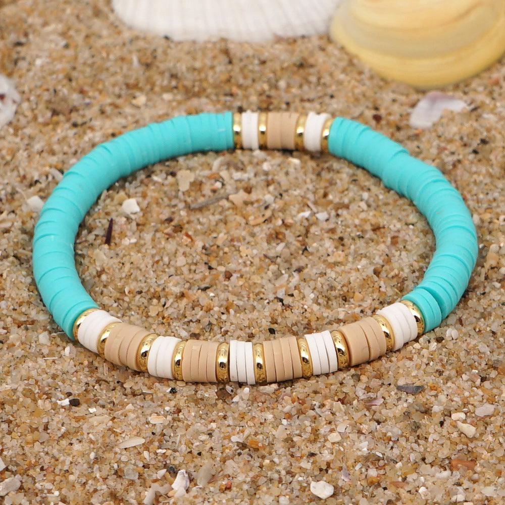 FRENCH RIVIERA | Beach Days turquoise surf bracelet