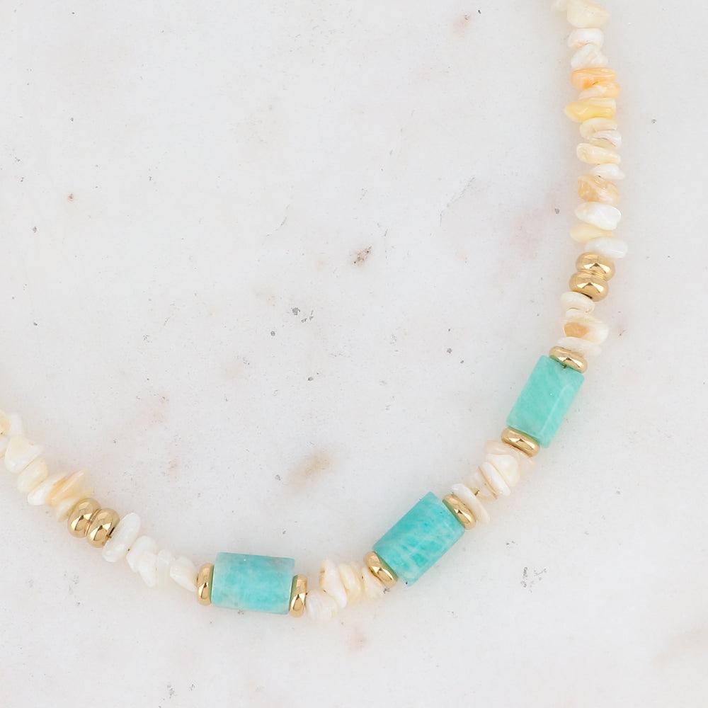 BOHM PARIS | Collier Ambérine - turquoise stone necklace