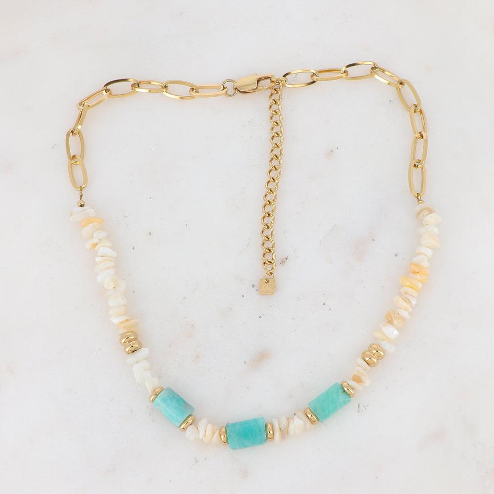 BOHM PARIS | Collier Ambérine - turquoise stone necklace