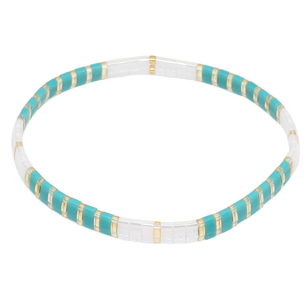 FRENCH RIVIERA | Waikiki Beach turquoise and white bracelet