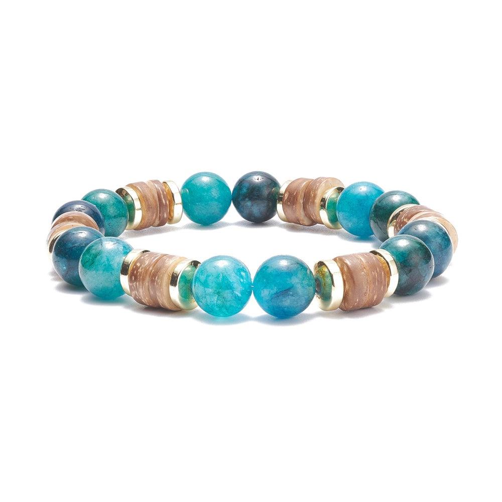 FRENCH RIVIERA | Gianna blue bracelet with coconut beads