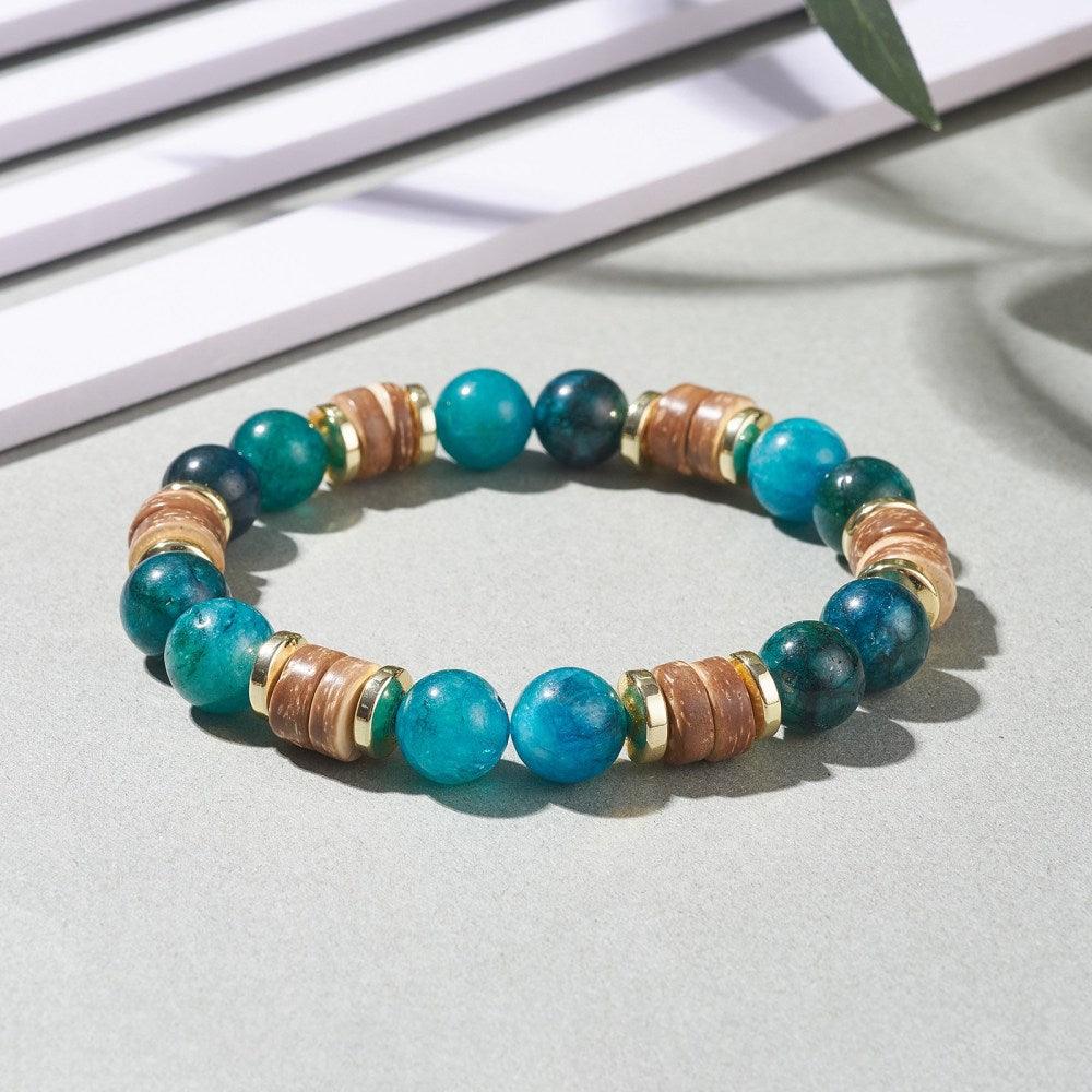 FRENCH RIVIERA | Gianna blue bracelet with coconut beads