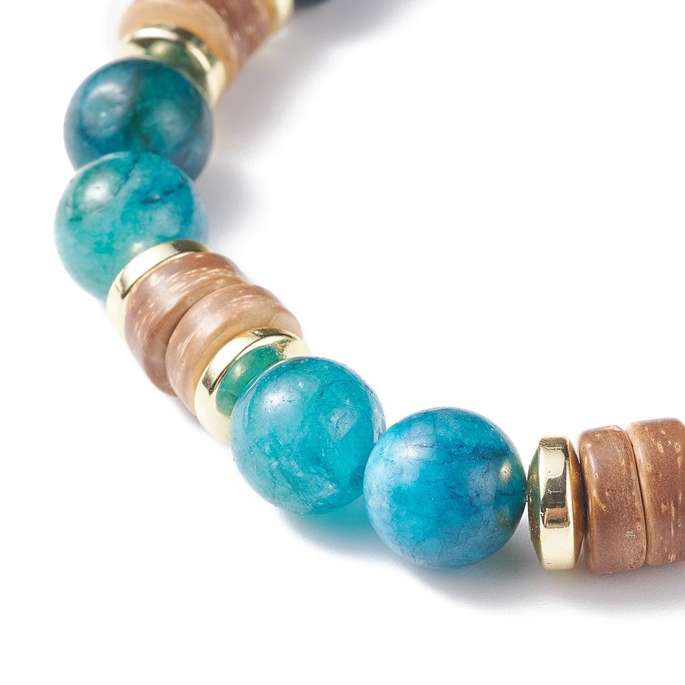 FRENCH RIVIERA | Gianna blue bracelet with coconut beads