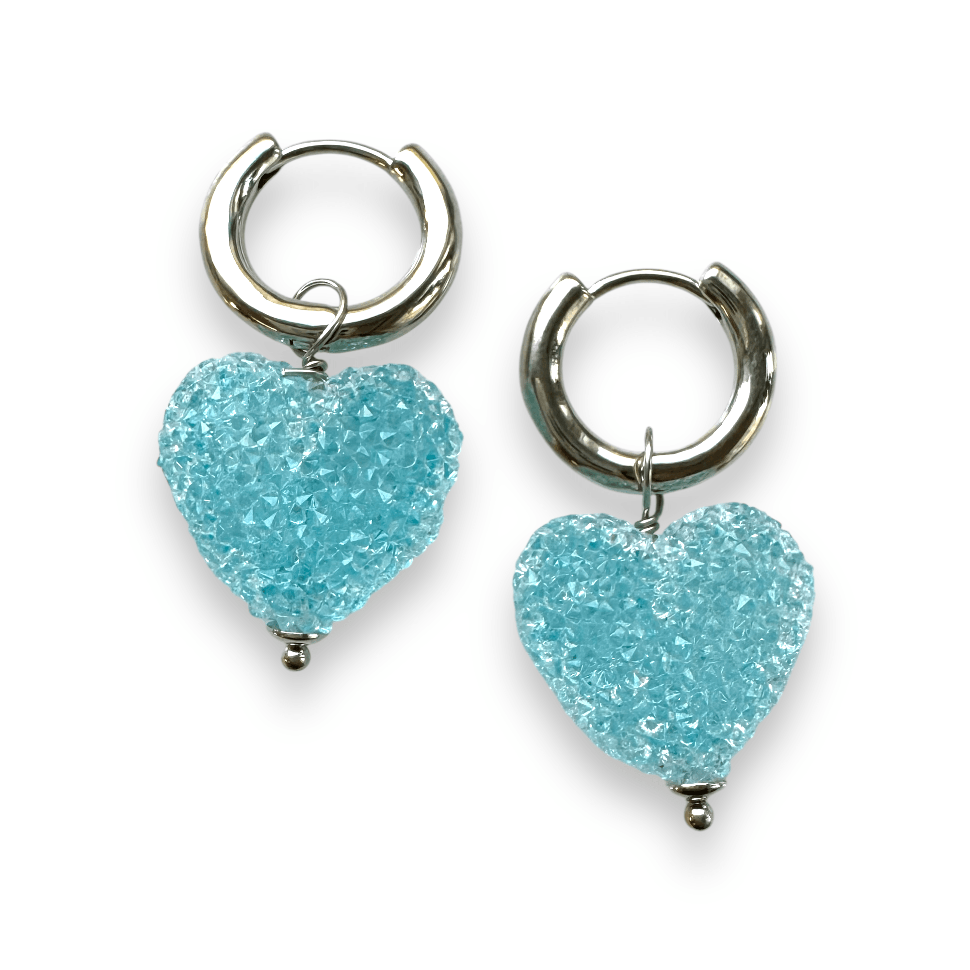 FRENCH RIVIERA | Sweetest Thing Heart Earrings (Turquoise) 