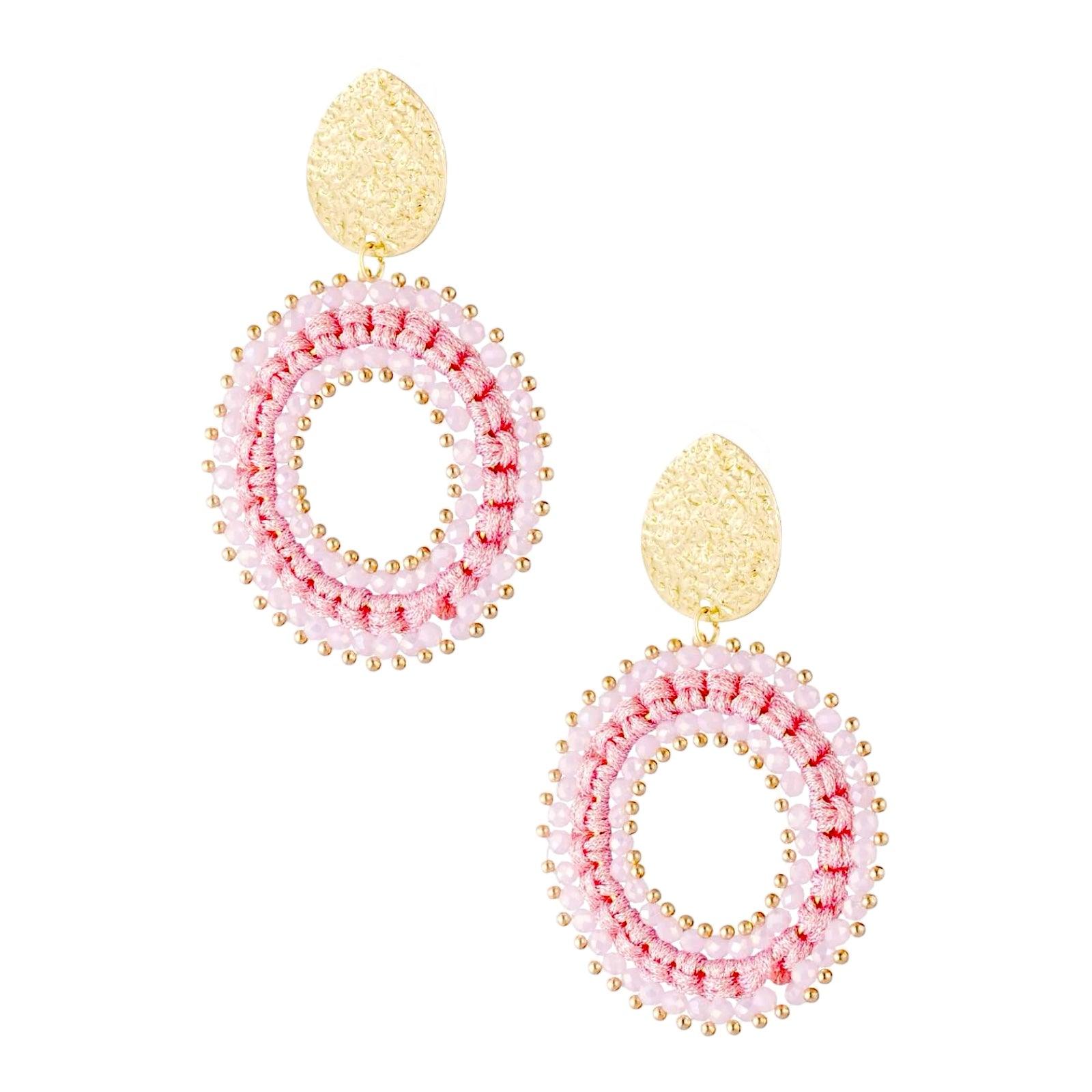 FRENCH RIVIERA | Miami-style pink earrings