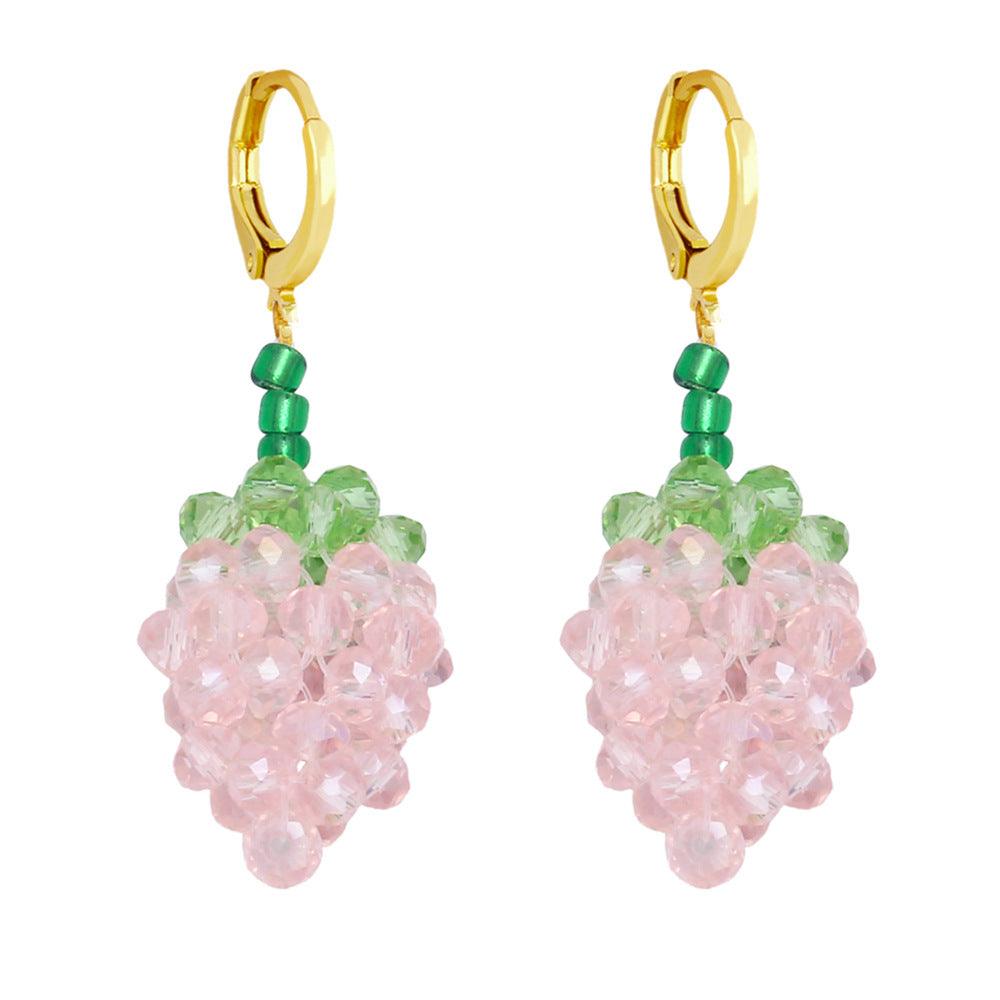 FRENCH RIVIERA | Berry pink earrings