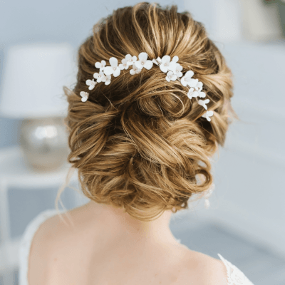 ATHENA BRIDAL | Zoe Floral Hair Accessory Set (Silver)